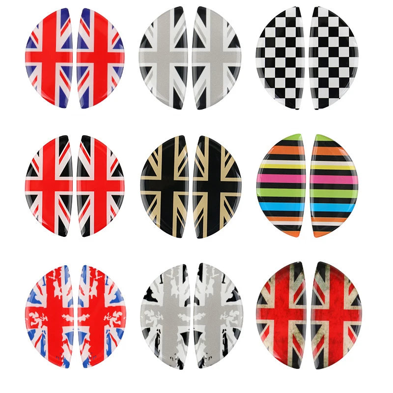 2PCS Car Door Wrist Handles Anti Scratches 3D Stereo Protective Sticker For BMW MINI ONE Cooper S CLUBMAN R55 R56 R60 R61 Decals