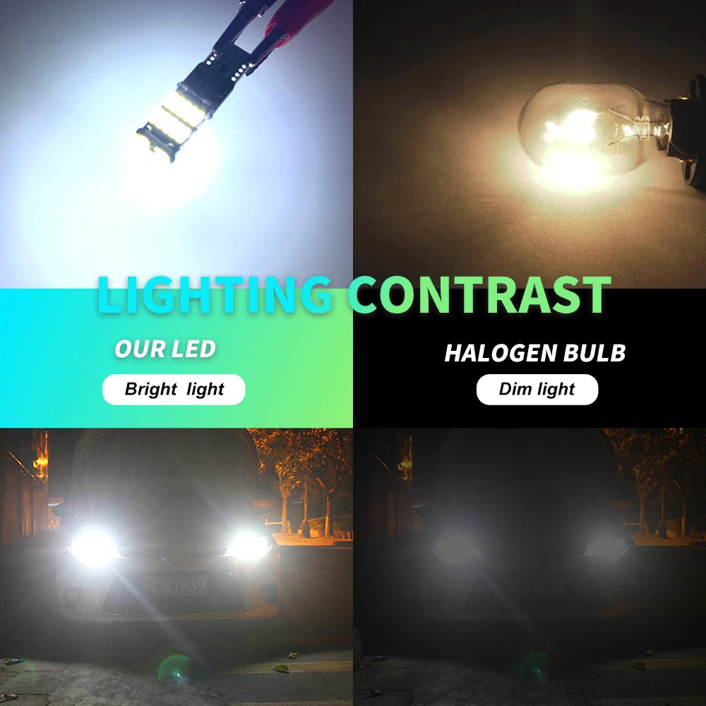 2/10x T10 W5W Canbus Car LED Bulb for BMW Mini Cooper R56 R53 E90 E46 F20 F10 E39 Z4 Interior Dome Trunk Lamp Parking Lights 12V