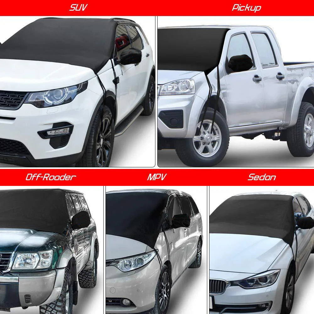 Universal Car Front Windshield Cover Snow Car Cover Sunshield Dust Waterproof Windscreen Protection Outdoor Exterior Protector