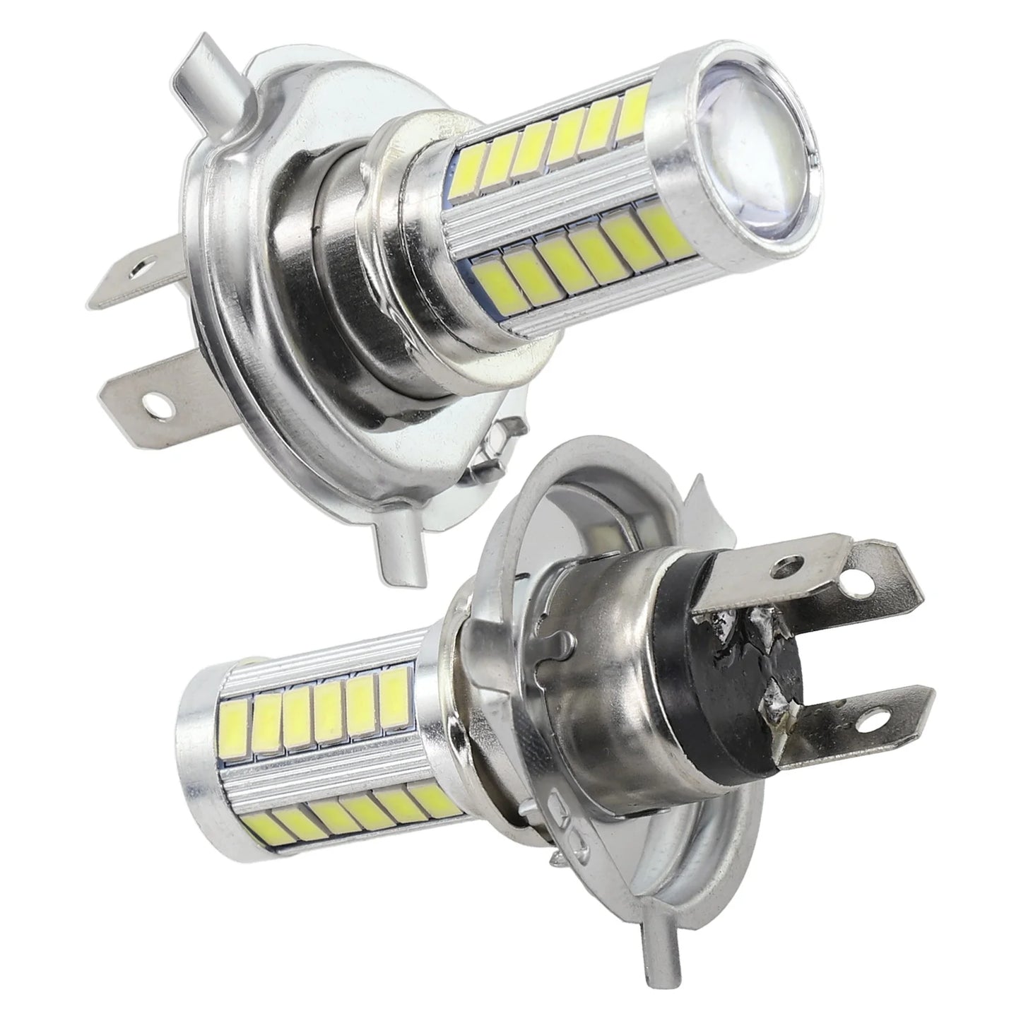 1pc H4 H7 LED Headlight Car LED Fog Light 33SMD H4 H7 H1 H3 6000K Super Bright 12V Auto Driving Running Lamps