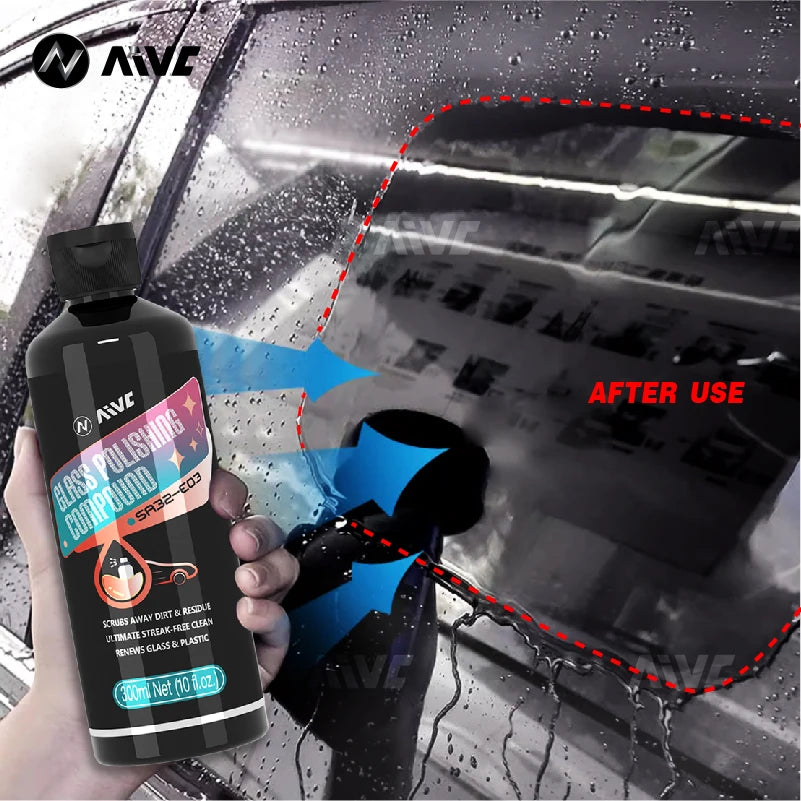 Car Glass Oil Film Remover Aivc Glass Polishing Compound Windshield Cleaner Car Glass Polishing Clear Window Auto Detailing