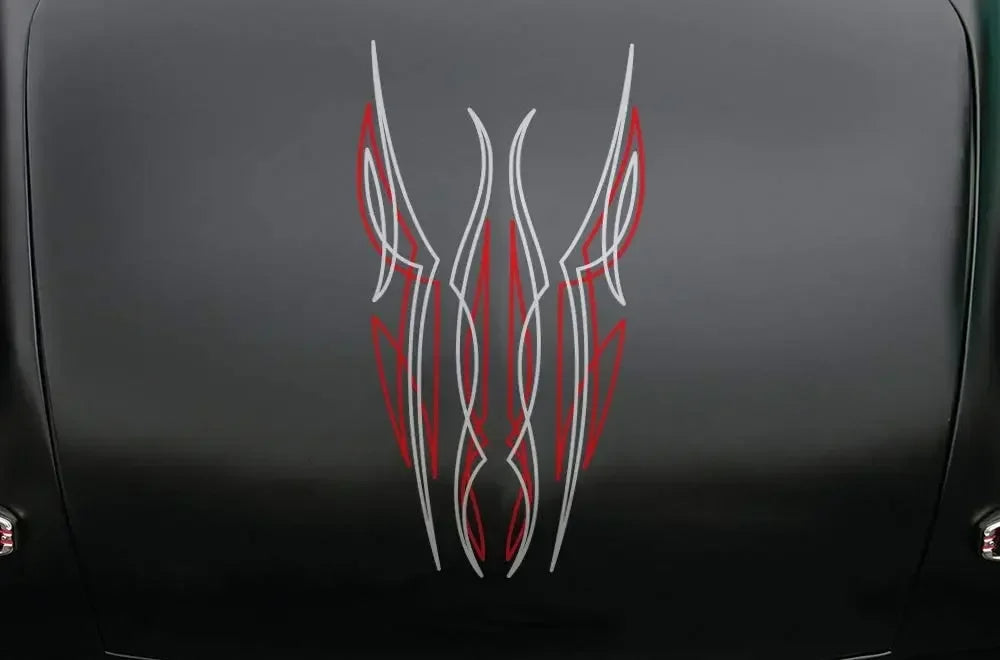 Factory Crafts Universal Pinstripe Set 1 Graphics Kit 3M Vinyl Decal Wrap - Red & White