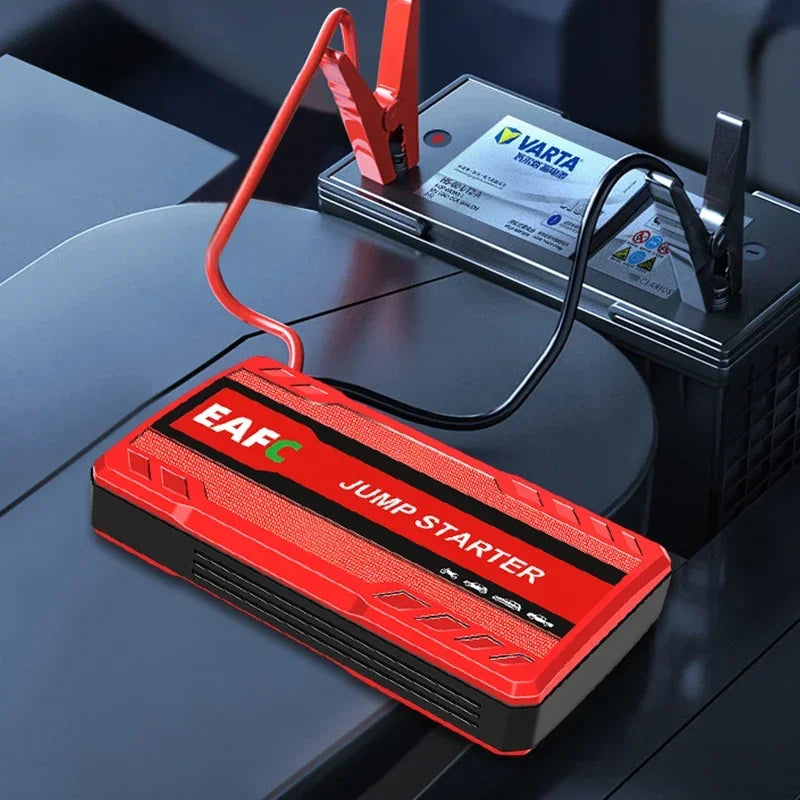 Car Battery Starter Portable Charger Auto Jump Starter 12V Petrol Diesel Car Emergency Booster Start with LED Light