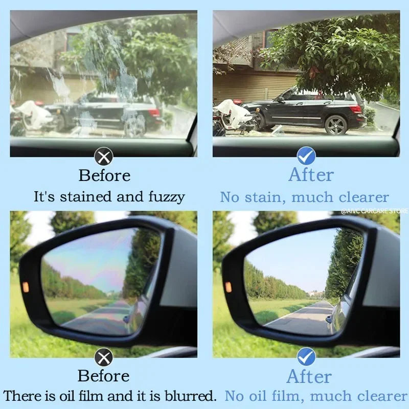 Car Glass Oil Film Remover Aivc Glass Polishing Compound Windshield Cleaner Car Glass Polishing Clear Window Auto Detailing