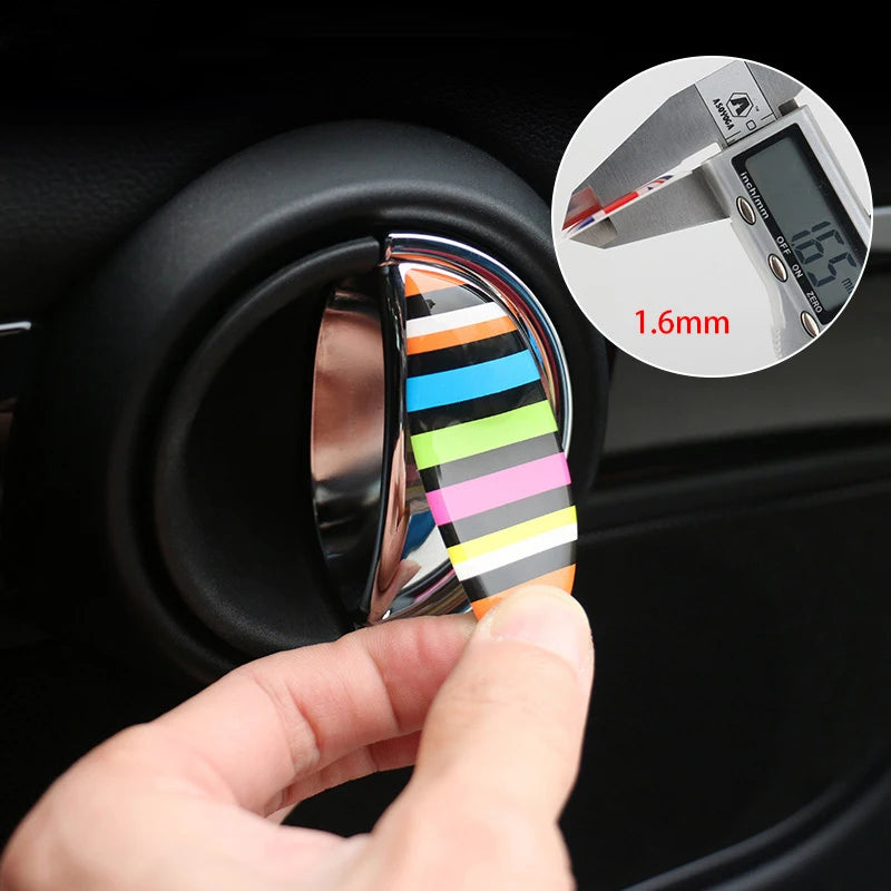 2PCS Car Door Wrist Handles Anti Scratches 3D Stereo Protective Sticker For BMW MINI ONE Cooper S CLUBMAN R55 R56 R60 R61 Decals