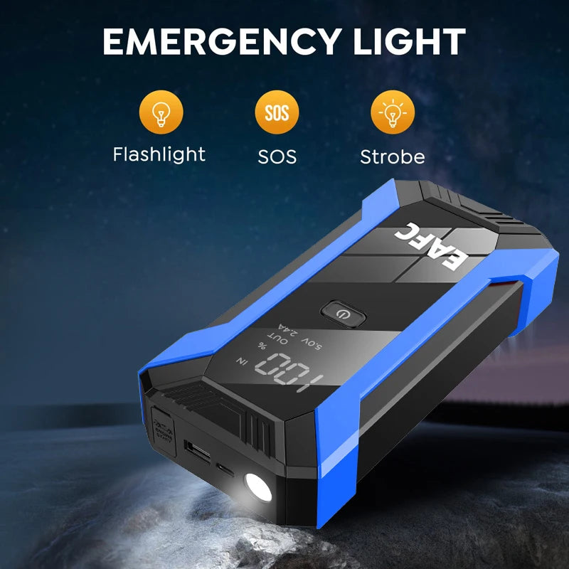 1200A Car Jump Starter Power Bank 12V Portable Car Battery Booster Charger Starting Device Petrol Diesel Car Starter Buster