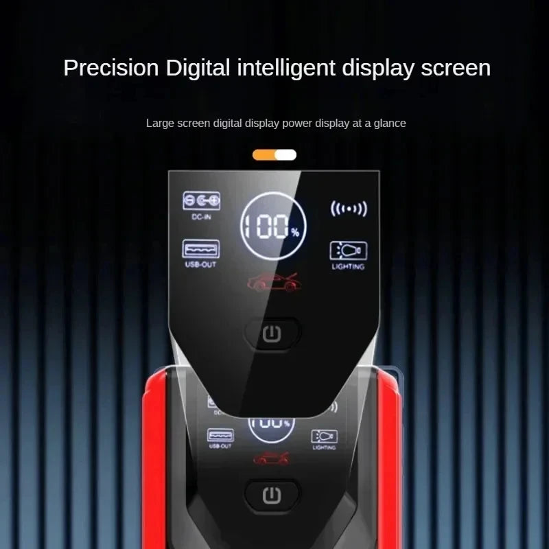 28000mAh Power Bank 800A Car Jump Starter Car Battery Booster Charger Starting Device Auto Emergency Start-up Lighting
