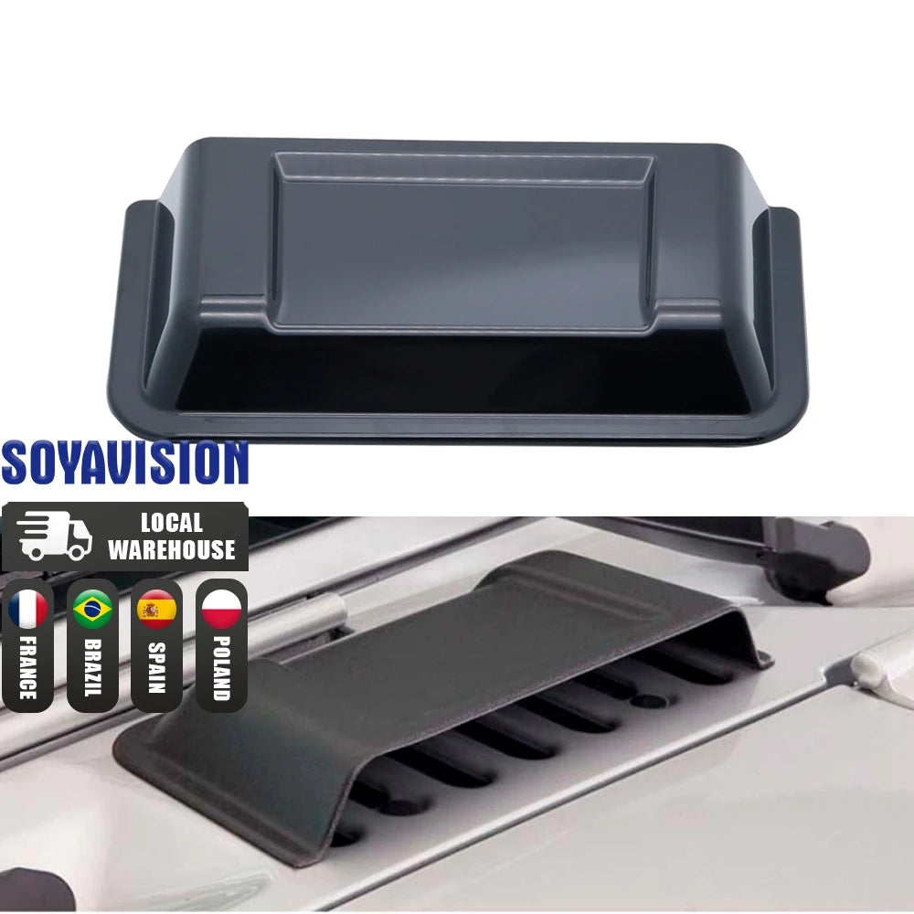 Car Engine Hood Vent Scoop Cover Air Intake Dust Rain Protective Cap for Jeep Wrangler JK TJ 1996-2017 Car Accessories