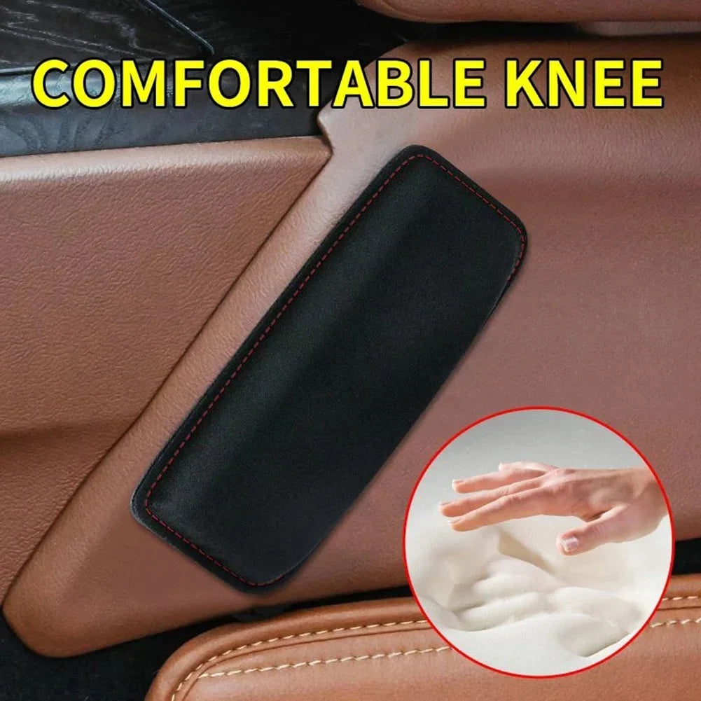 Car Suede Leather Knee Pad Inside Knee Cushion Comfortable Elastic Cushion Memory Foam Thigh Support Interior Accessories