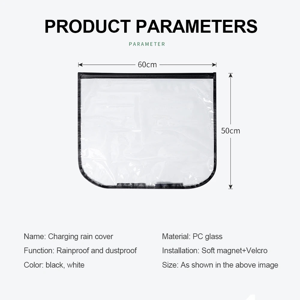 New Electric Car Charging Port Cover Rainproof EV Charger Guns Cover Electric Vehicles Magnetic Protection Car Accessaries