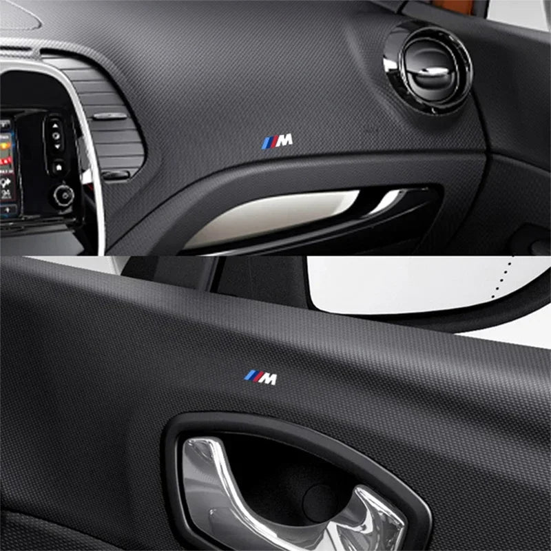 Metal emblem Auto Decor Decals Reflective Car Window Wiper Stickers For BMW M Power Performance M3 M5 X1 X3 X5 X6 E46 E39 E36