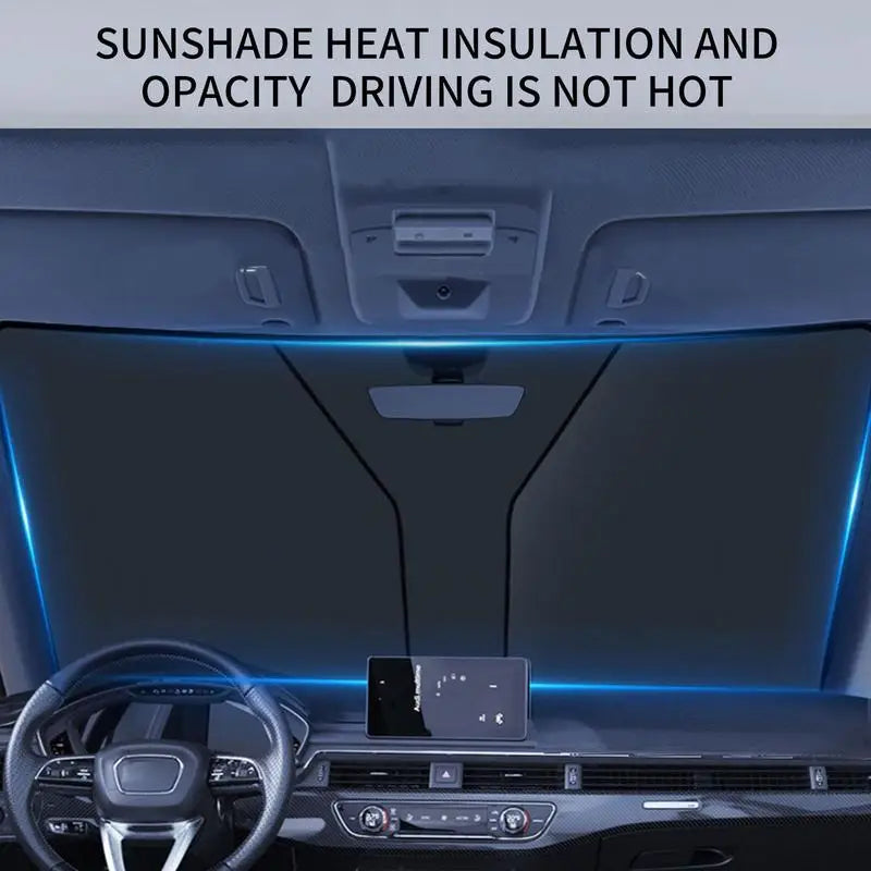 Sun Shade For Car Sun Visor Car Sun Shade Automotive Window Sunshades Foldable Front Windshield Car Shade Car Window Shades For