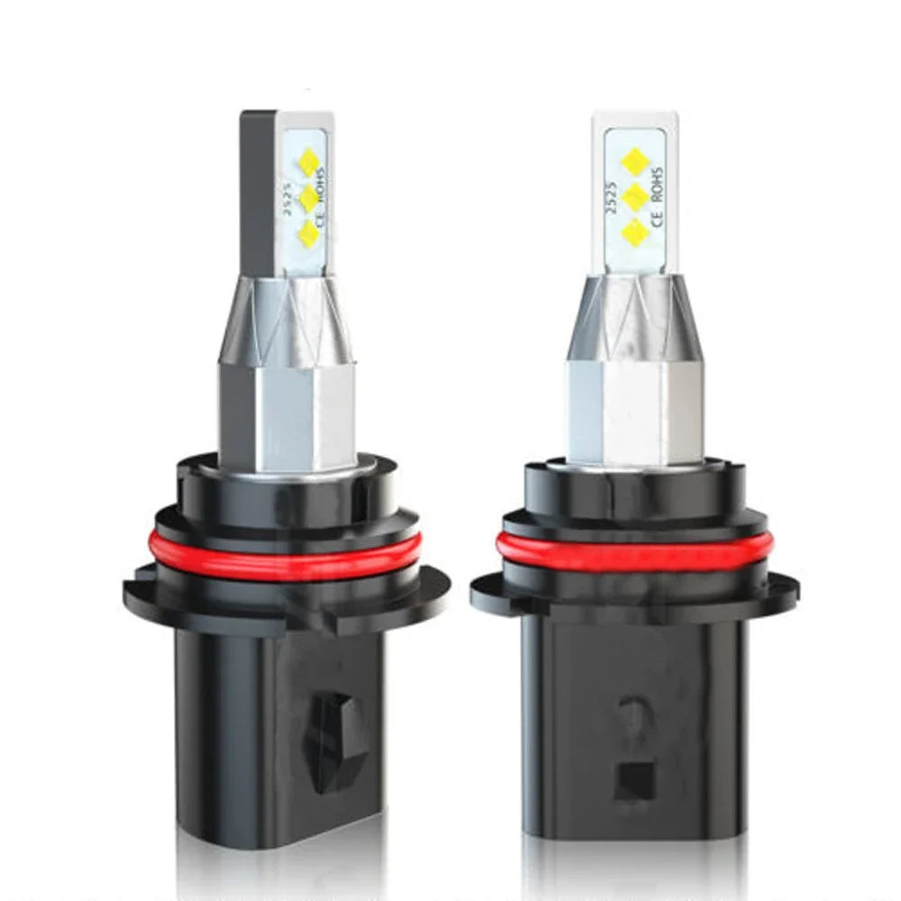2pcs LED Headlight 9007 HB5 LED Headlight Bulbs High Low Beam 6000K White Fanless Bright 9007 HB5 12000LM/per Pair