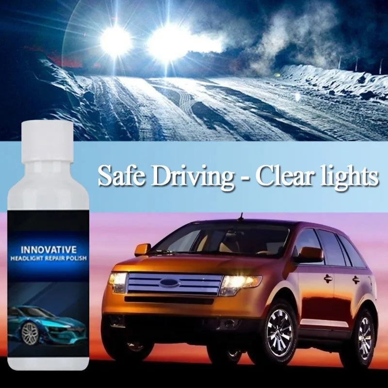 20ml Car Headlight Repair Fluid Headlamp Scratch Removal Oxidation Repair Polish Refurbishment Coating Lampshade Cleaning Tools