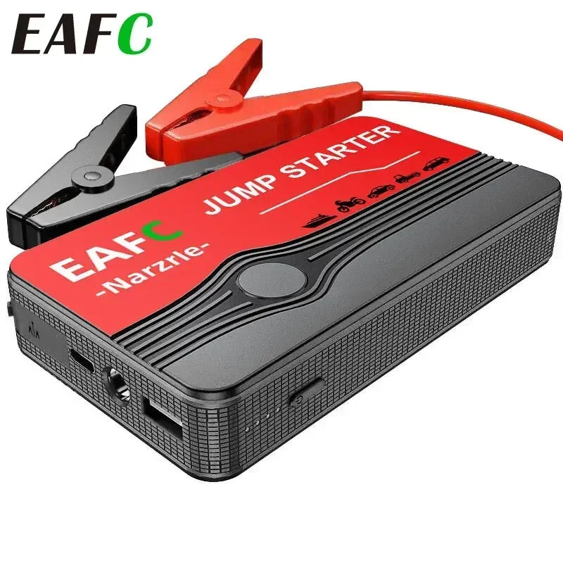 Car Battery Starter Portable Charger Auto Jump Starter 12V Petrol Diesel Car Emergency Booster Start with LED Light