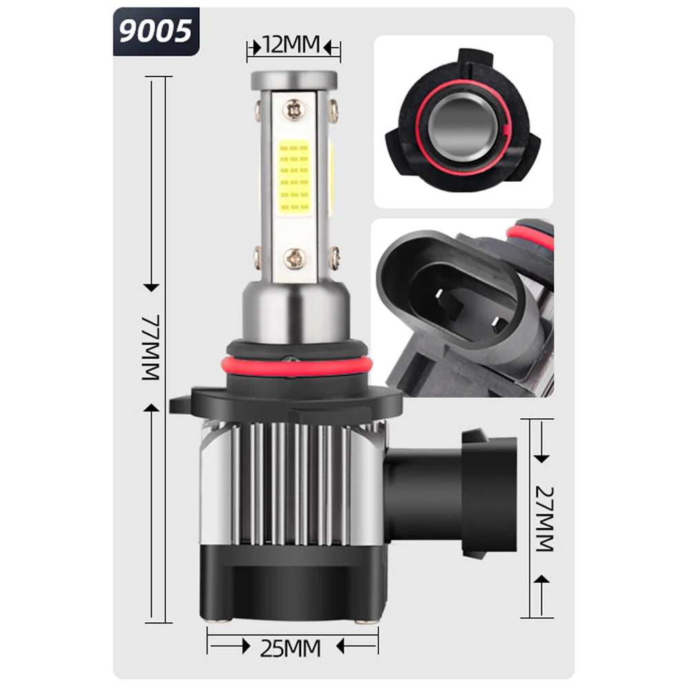 Roadsun Headlight Bulbs 10000LM Car Accessories 12V For Chevrolet Blazer 1995 1996 1997 1998 1999 2000 2001 2002 2003 2004 2005