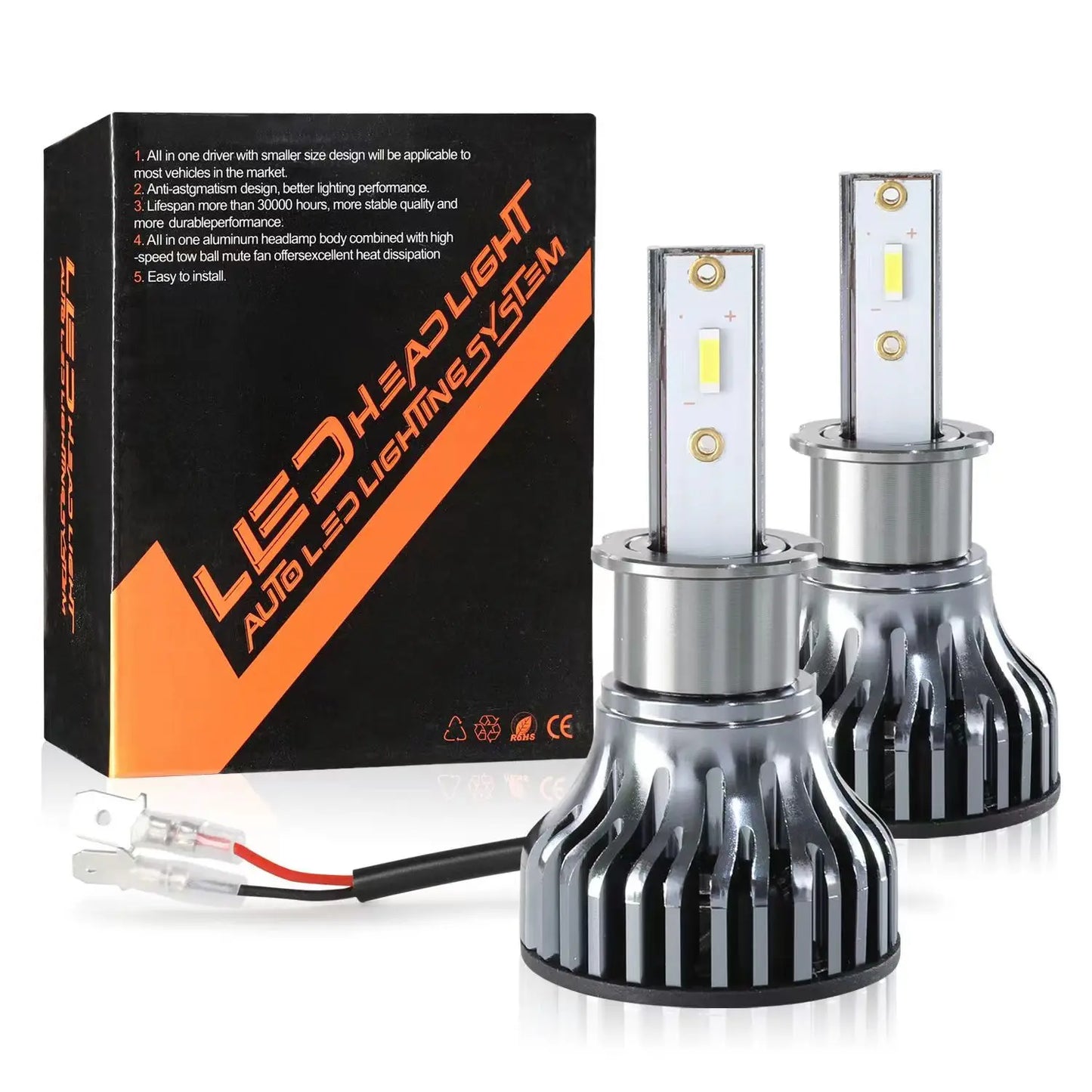22000lm 120W 1860 CSP Chip 6000k Car LED Headlight h4 h7 h1 LED Headlights 9005 H7 h11Led Light