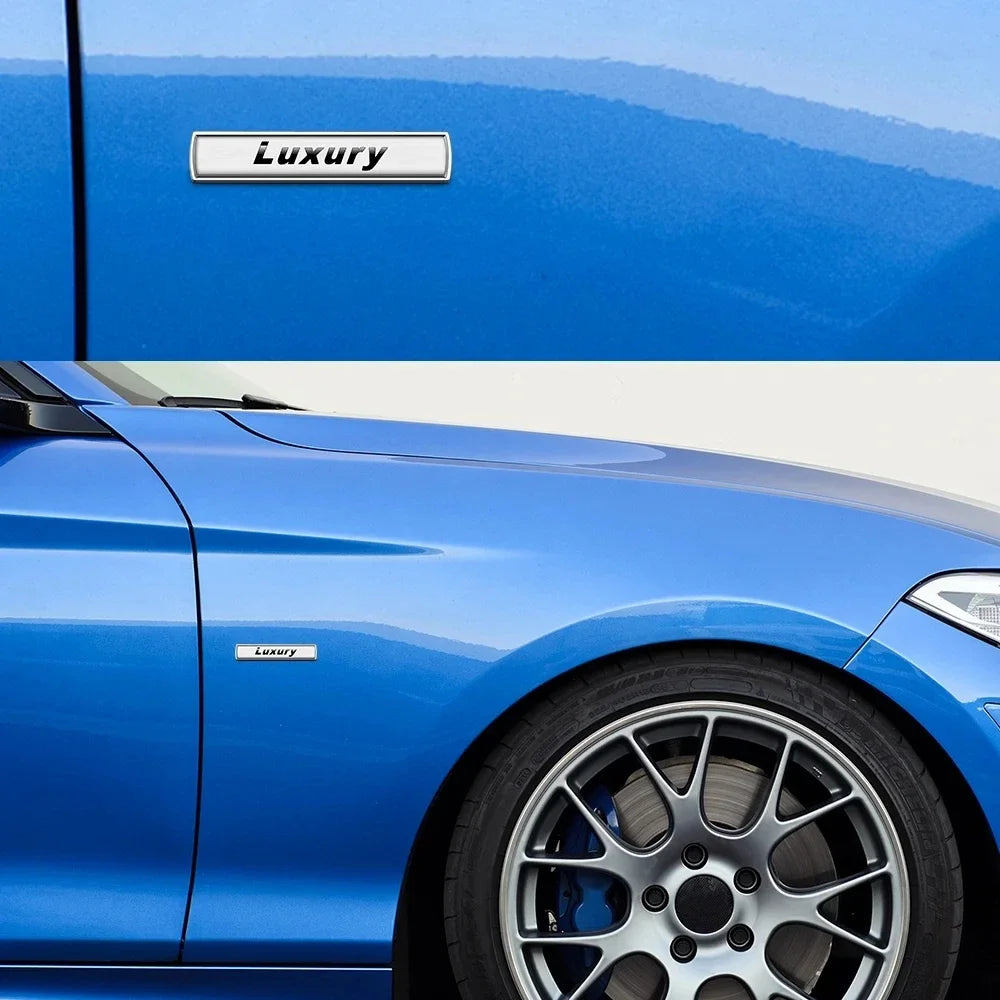 Car Fender Wing Sides Luxury Emblem Metal Sticker For BMW All Series E60 F10 F30 F20 E90 E46 E91 Front Fender Logo Badge Decals