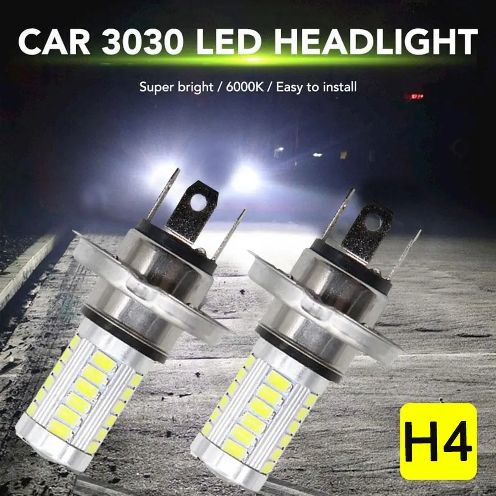 Car Led Fog Light H4 Brake Reversing Light Super Bright Consumption Led Headlight Headlight Low Energy Motorcycle Accessori Z5o1