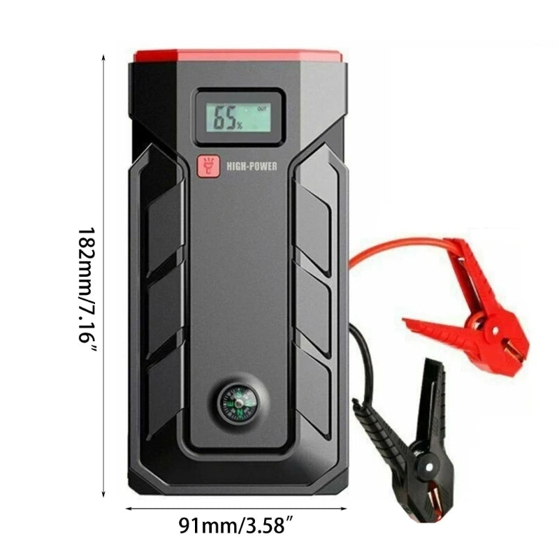 U90C Air Compressor Jump Starter Auto Car Booster Charger Starting