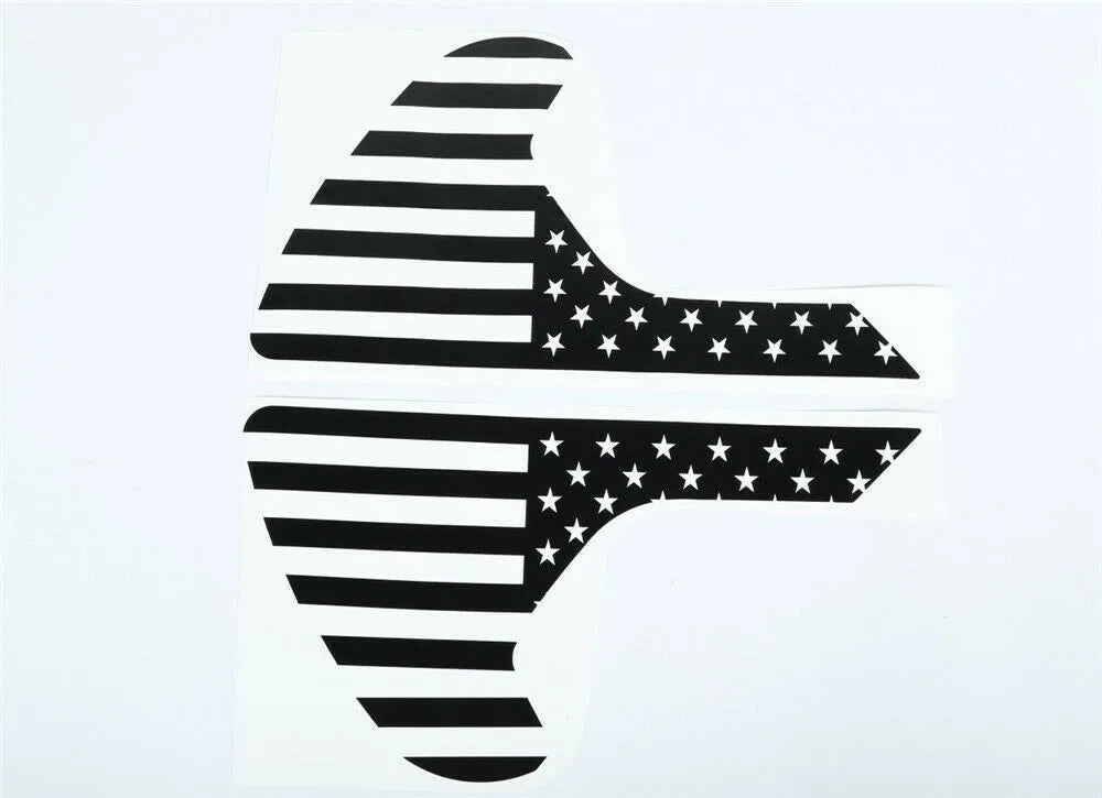 2pcs/set Sticker Black Fender Flag For Jeep Wrangler JL/JT Gladiator 2018-2020 Leaf Sticker Brand New Hot Sale