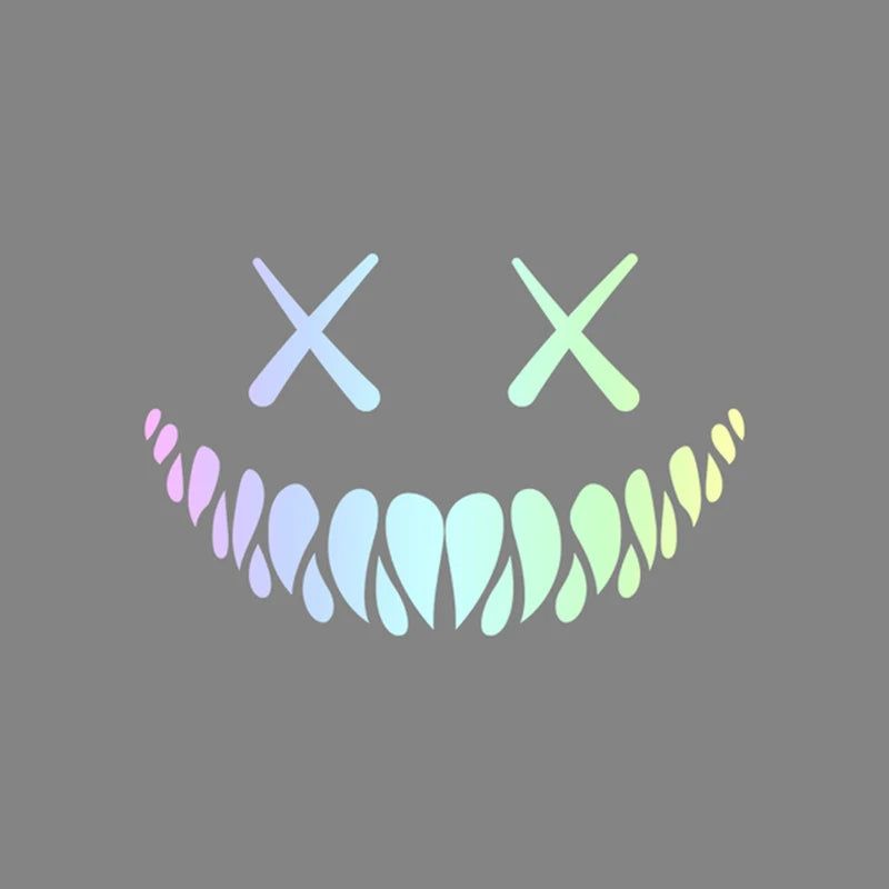 Car Sticker Demon Smiling Face Car Stickers Rear Windshield Funny Auto Body Styling Decoration Window Sticker Vinyl Waterproof