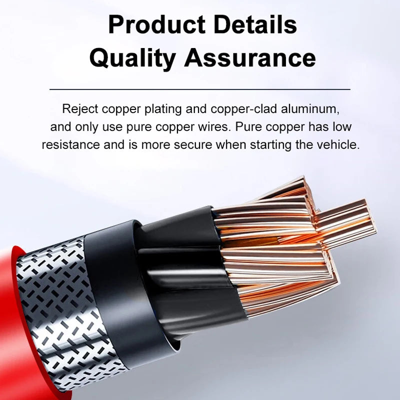 EAFC 2000A/1200A Car Jump Starter Power Bank Auto Emergency Battery Booster Starting Device Charger Diesel Petrol Cars Camping