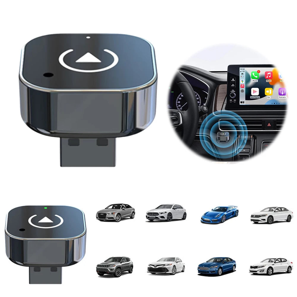 2 in 1 Wireless CarPlay Android Auto Adapter Smart Box Convert Wired To Wireless Smart USB Dongle Auto Connect for Factory Wired