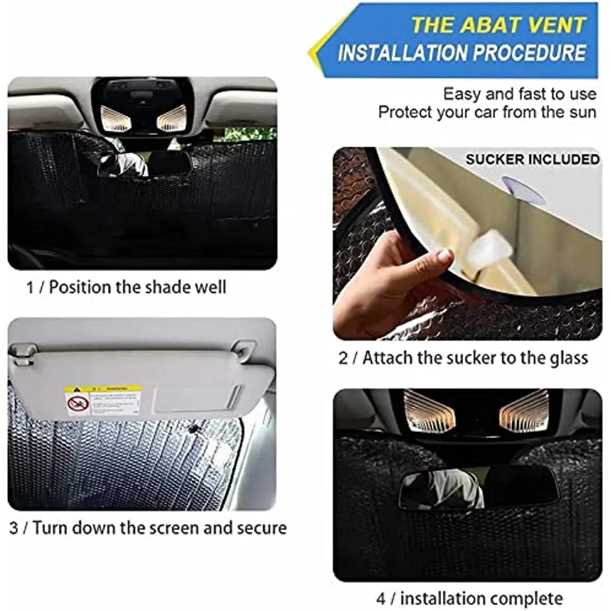 Funny Squirrel Driver Auto Windshield Sun Shade,Animal Car Front Window Visor Vehicle Sun Block Cover Anti-UV Sunshade Fit Truck