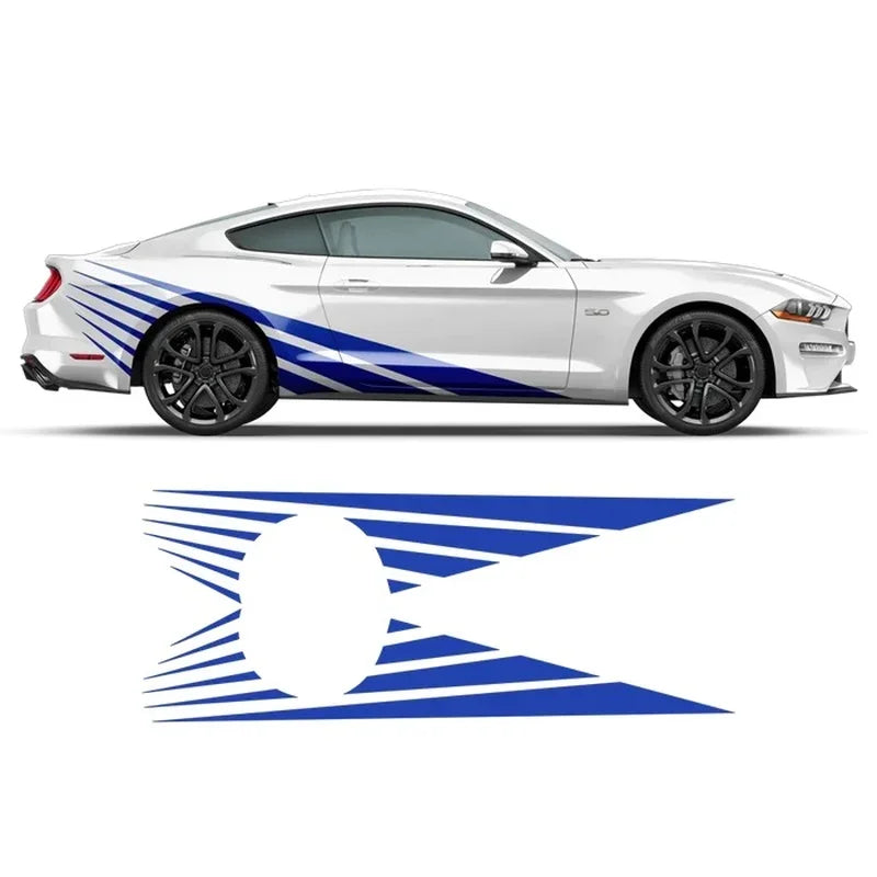 RISING SUN Car Decal and Window Flag Decor, Car Stickers and Bumper Stickers Cover Decals for FOR FORD MUSTANG 2015 - 2022