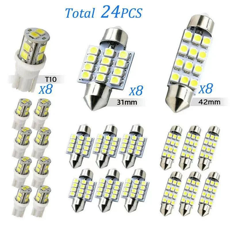 Brand New Universal Car Interior Light T10 1156 Festoon 31 42mm Upgrade Kit for Auto Interior Dome License Plate Trunk Lights