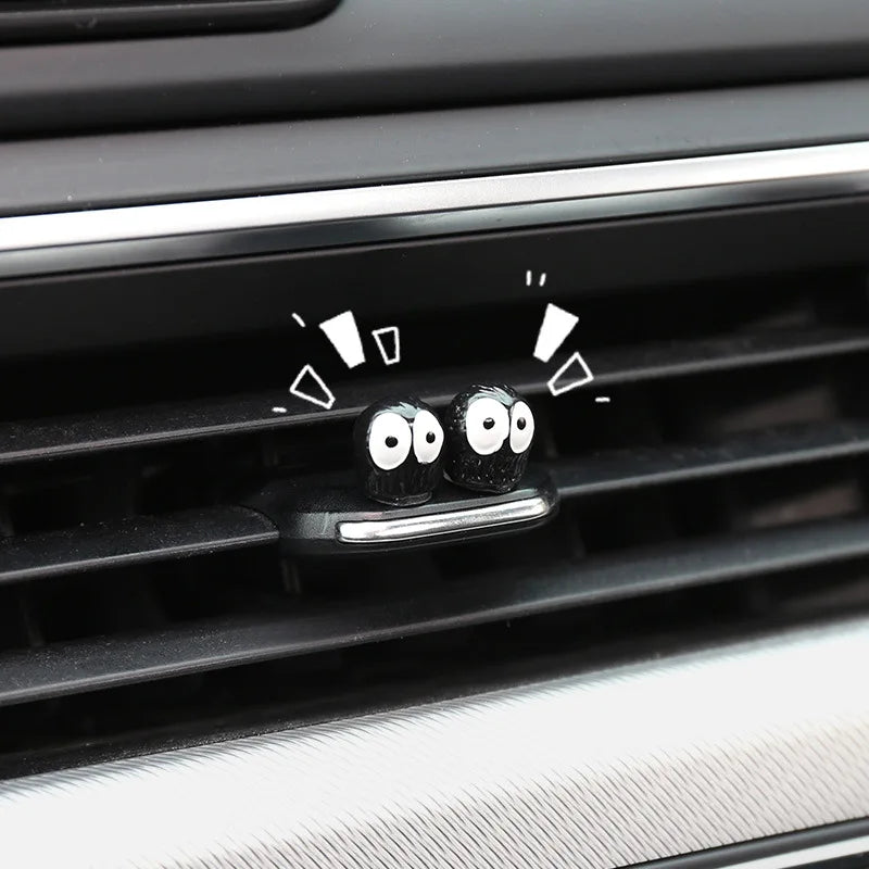 5/10/20PCS Cute Black Elf Car Interior Decoration Funny Auto Center Console Rearview Mirror Ornaments For Car Accessories