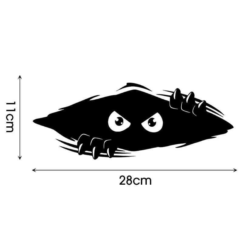 Funny Peep Monster Car Sticker Car Body Dents Scratches Cover Vinyl Film Decoration Stickers Auto Styling Decals