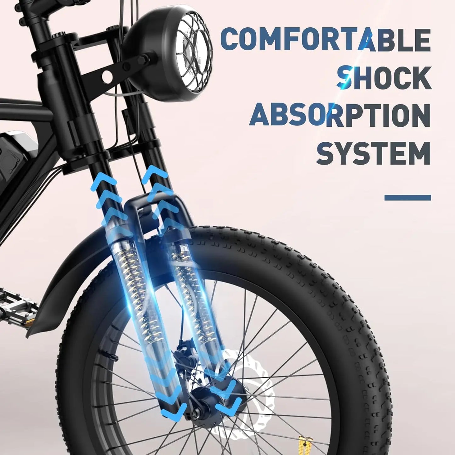 HITWAY BK29M E Bike Electric Bicycle for Adults 20" x 4.0 Fat Tire Ebikes, 48V 15Ah Mountain E-MTB Bicycle 7 Gears for Commuting