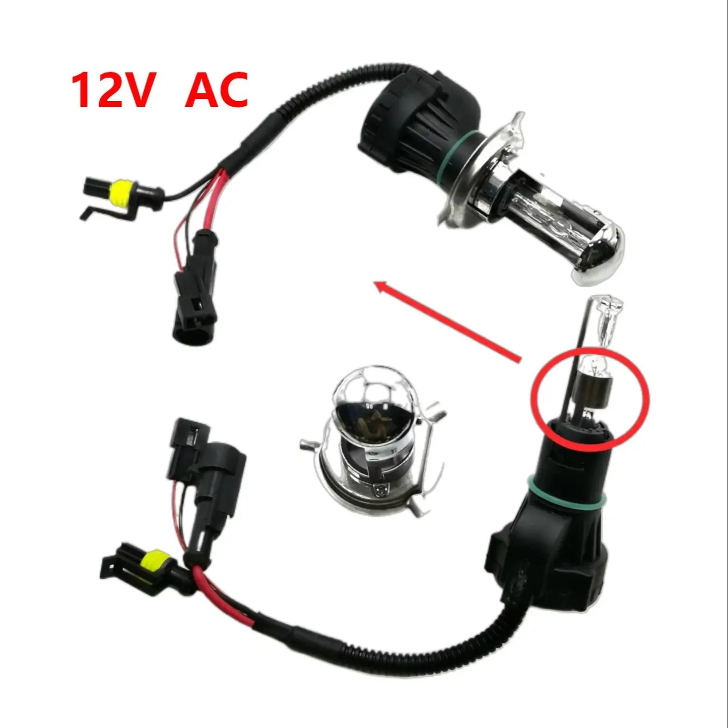 Premium 12V AC 55W HB2 HB5 H4 9007 H13 Bixenon Globes 9003 9004 9008 h/l High Low Xenon Bulbs 4200LM 12V Cars HID Headlights