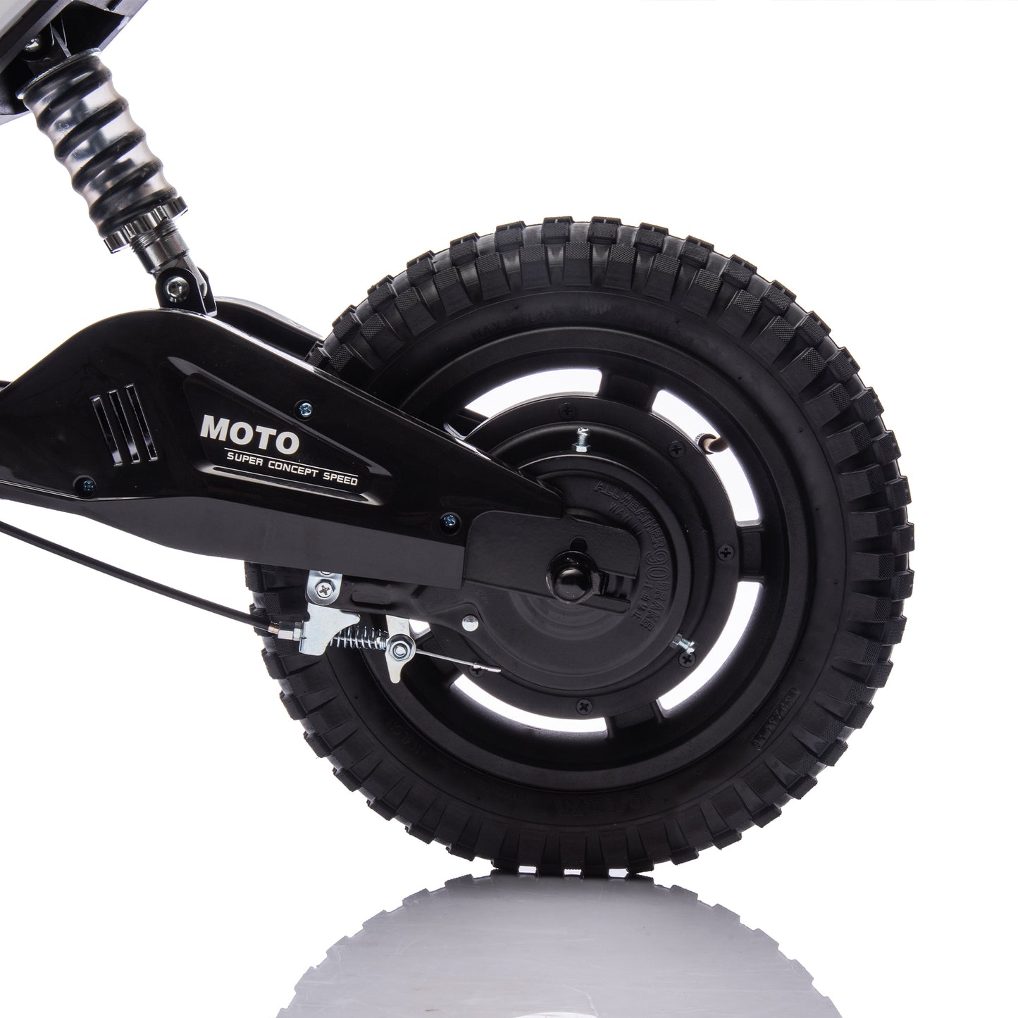 24V Kids Ride On Electric Toy Motocross Motorcycle,200W High Speed Hub Motor,Rear wheel shock absorber,Adjustable speed,LED breath lamp,Bluetooth,Music,Horn,Speeds 3.11-9.32MPH For Kids Aged 5-15.