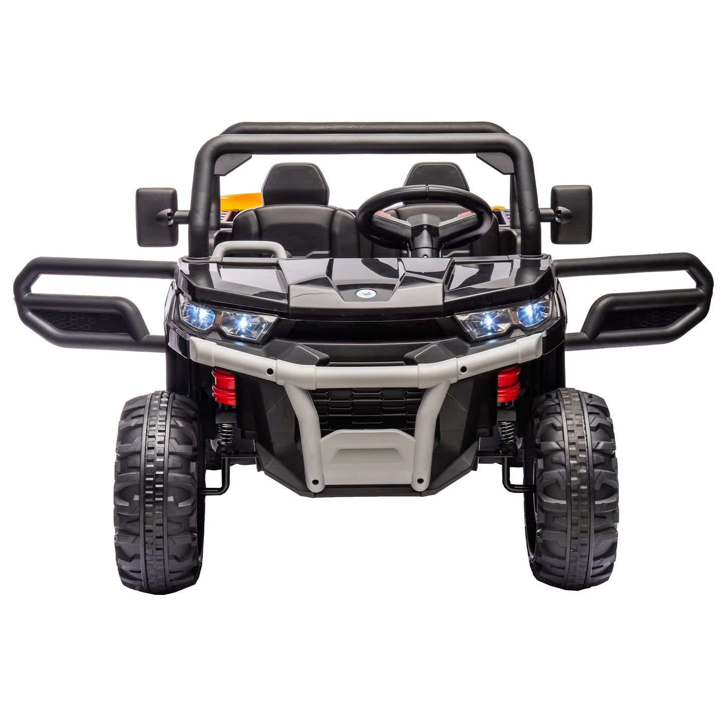 24V Ride On Truck 2 Seater Ride On UTV with 2x200W Motor Ride On Dump Truck with Dump Bed/Shovel Ride On Car with Remote Control Electric Vehicle with Non-slip tyre for Boys Girls