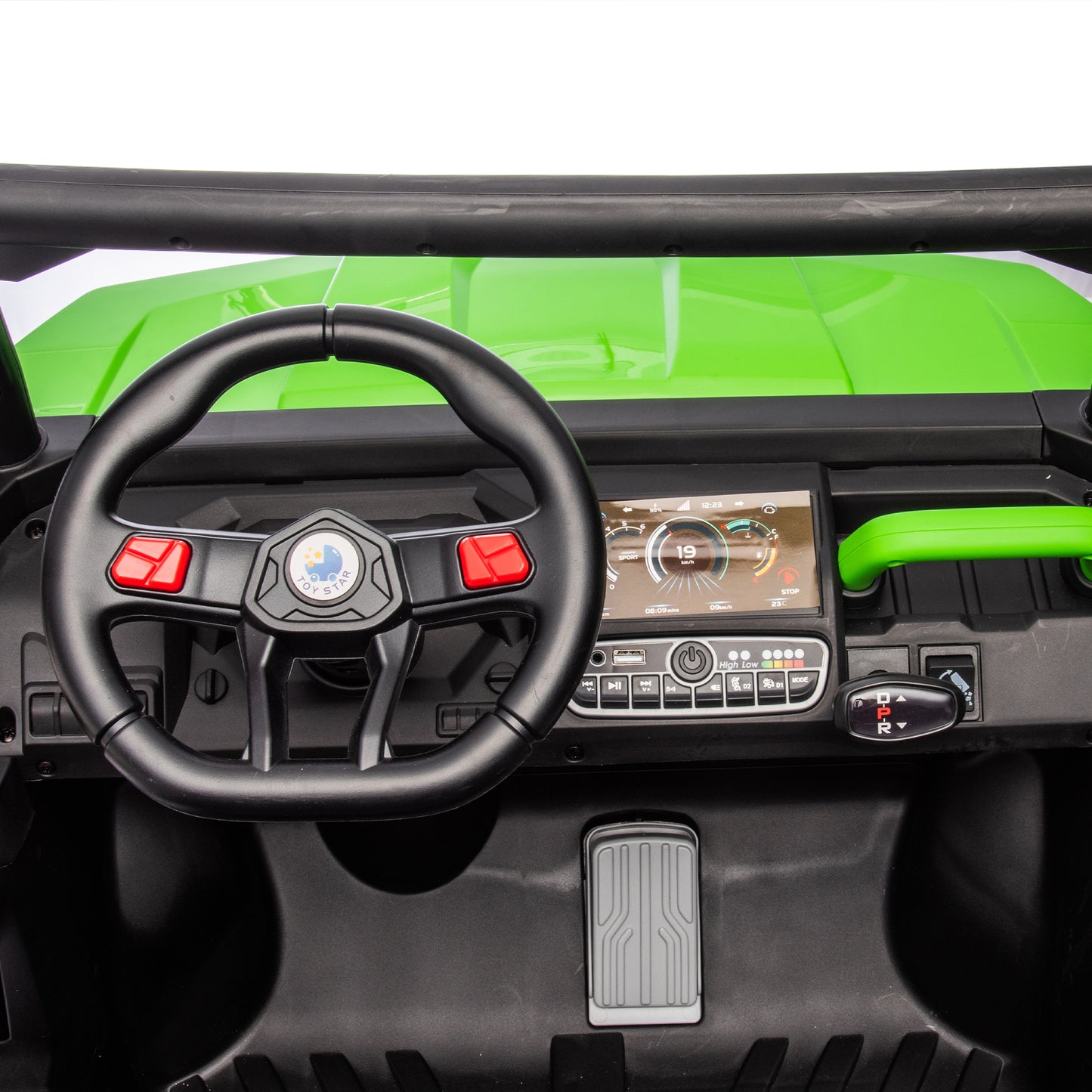 24V Ride On Truck 2 Seater Ride On UTV with 2x200W Motor Ride On Dump Truck with Dump Bed/Shovel Ride On Car with Remote Control Electric Vehicle with Non-slip tyre for Boys Girls