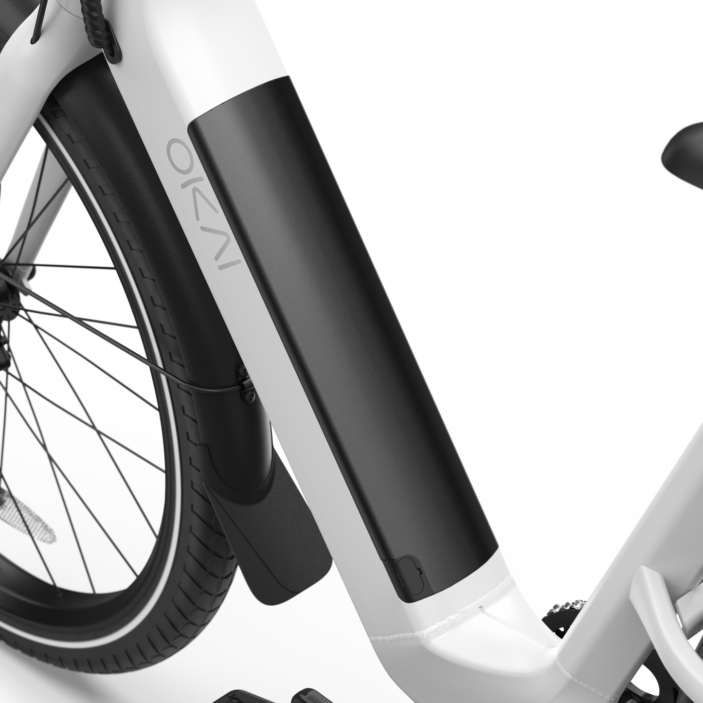 Electric Bike w/ 40 Miles Max Operating Range and 25 mph Max Speed - White
