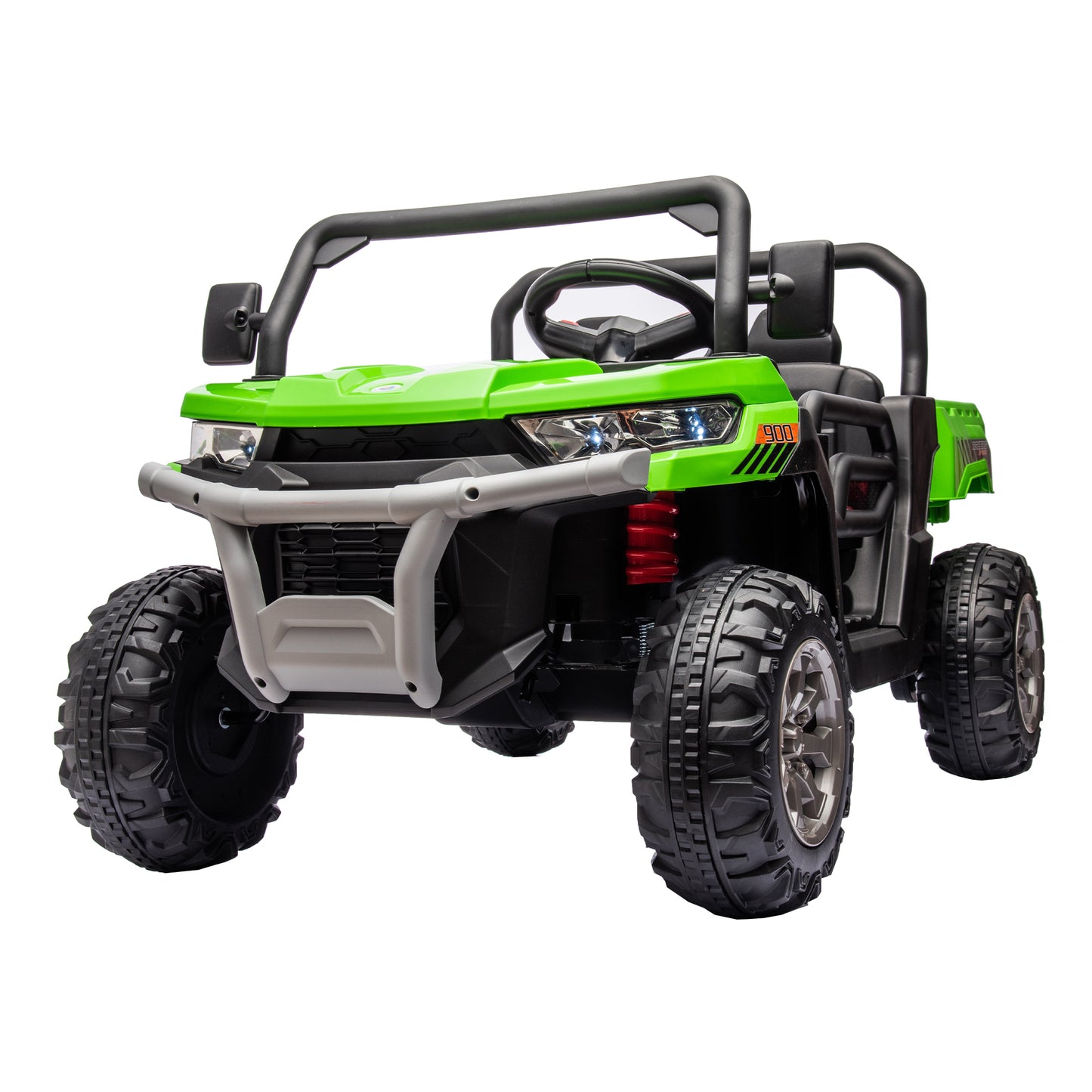 24V Ride On Truck 2 Seater Ride On UTV with 2x200W Motor Ride On Dump Truck with Dump Bed/Shovel Ride On Car with Remote Control Electric Vehicle with Non-slip tyre for Boys Girls