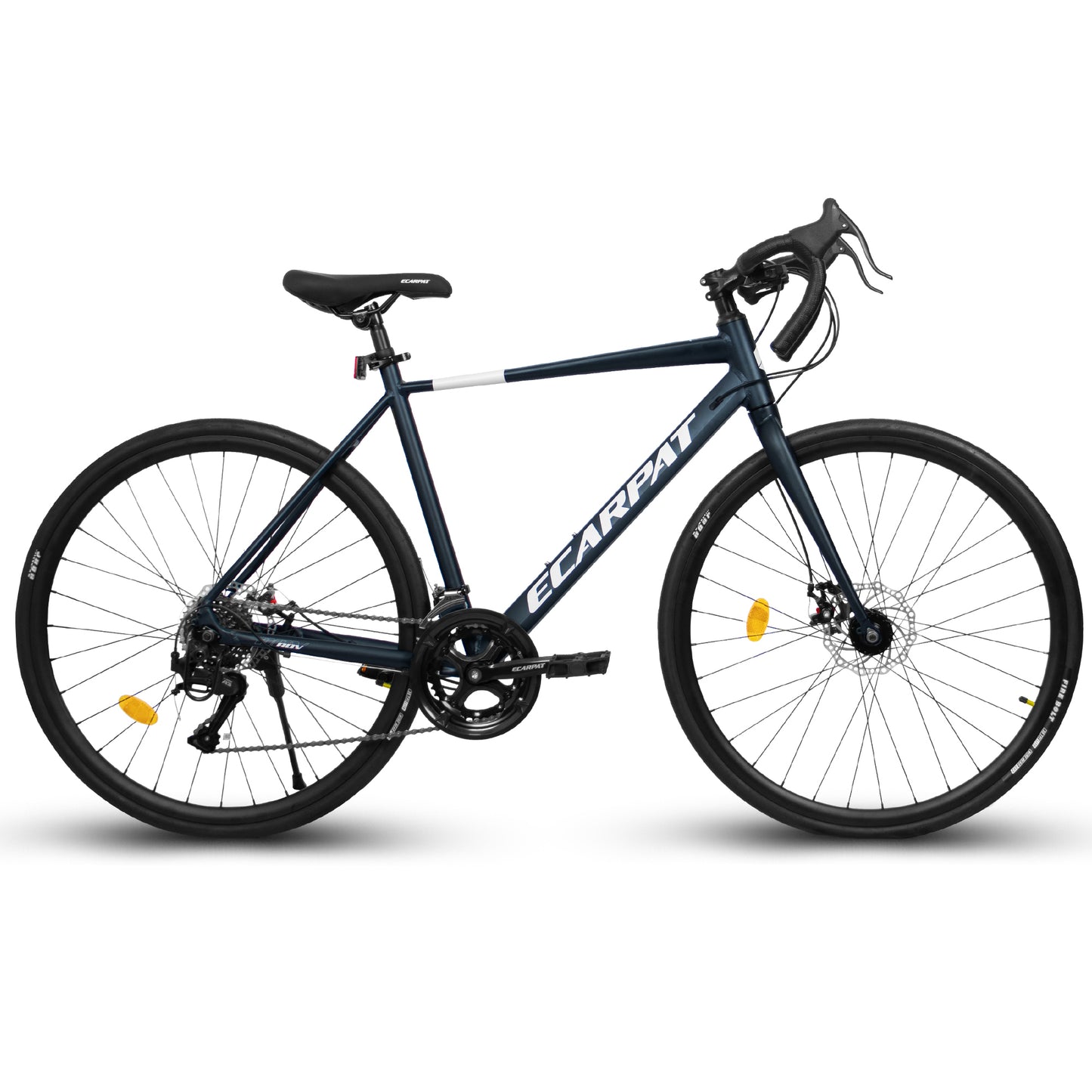 A28320RL 700C Road Bike, 16-Speed Outdoor Bike Disc Brakes, Light Weight Aluminum Frame ,Racing Bike City Commuting Road Bicycle L Size for Men Women