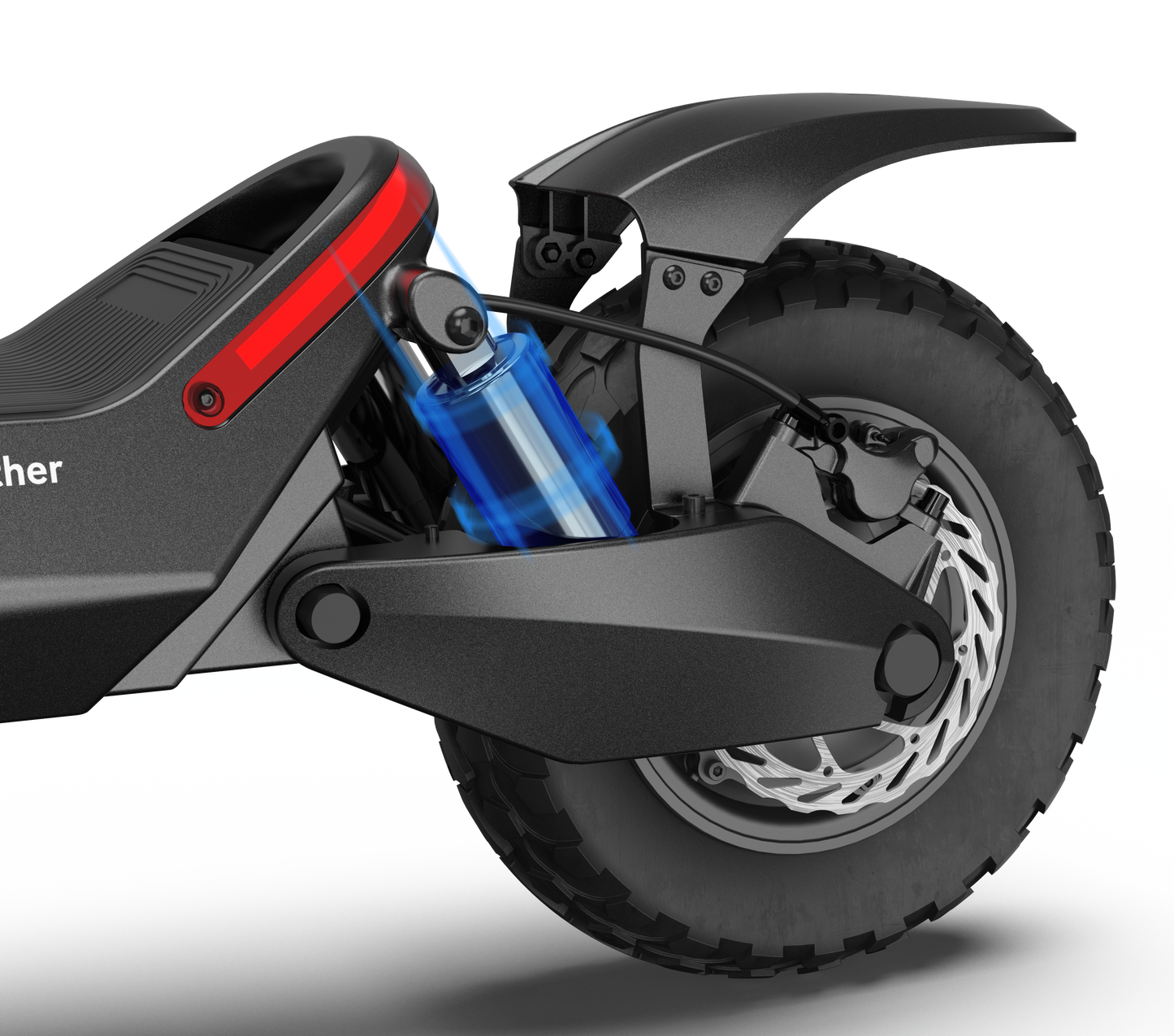 Super Electric Scooter w/31 mi Max Range & 37 mph Max Speed - Black
