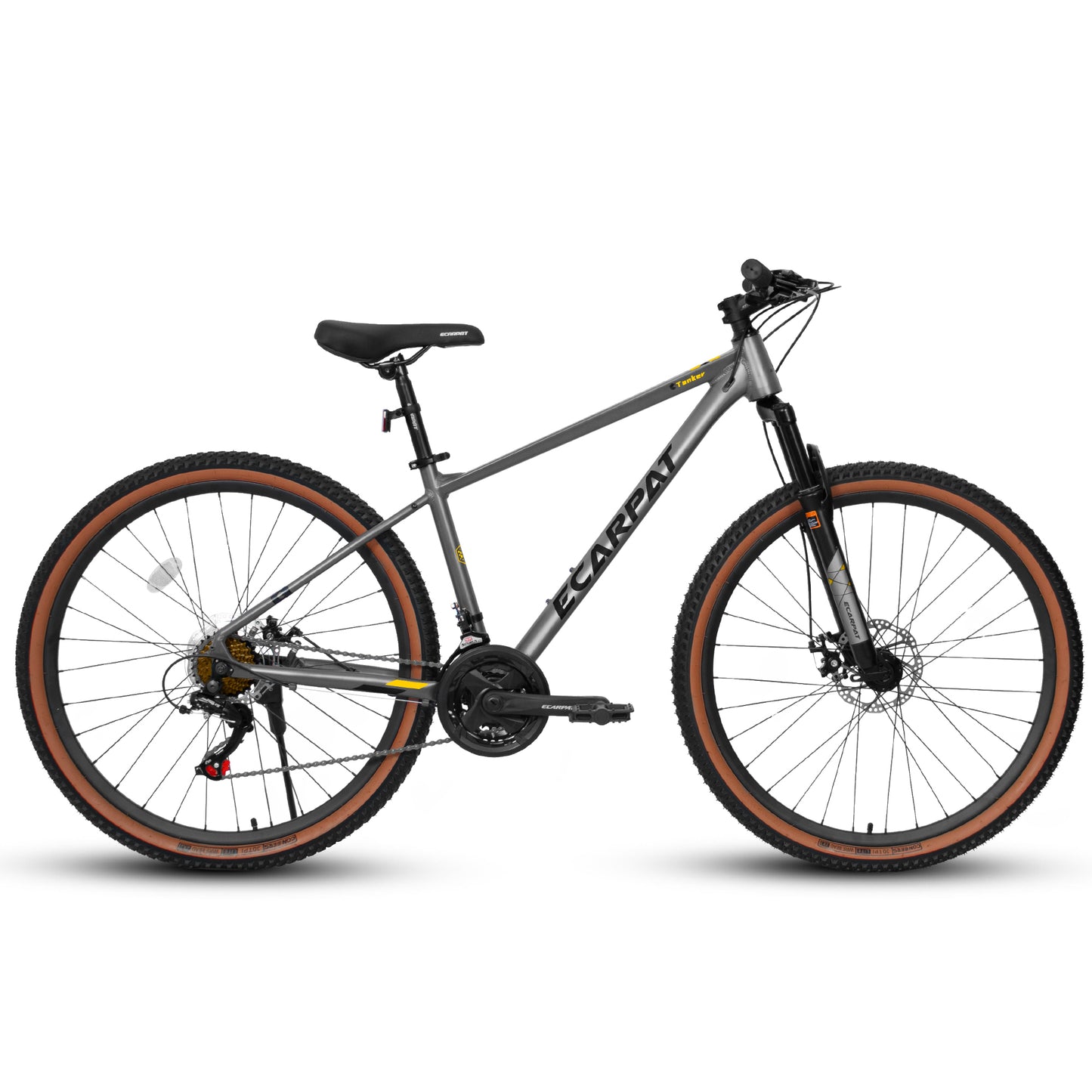 A27312 Mountain Bike 27.5 Inch Wheels, Aluminium Frame 21-Speed Mens Womens Trail Commuter City Mountain Bike, Aluminium Frame Disc Brakes Thumb Shifter Front Fork Bicycles