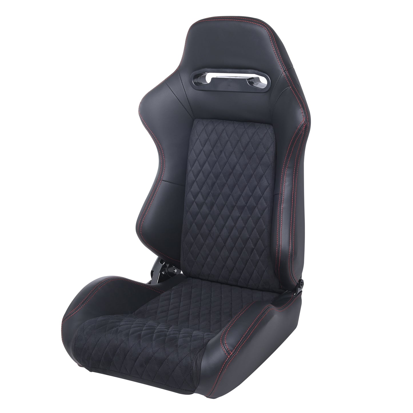 RACING SEAT HIGH QUALITY PVC WITH SUADE MATERIAL DOUBLE SLIDER 2PCS