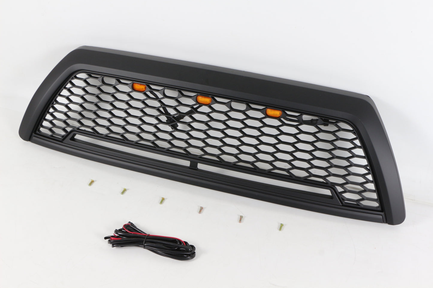 Black Front Grille Fits For Toyota 4 Runner 2006-2009 Honeycomb Grill with Light
