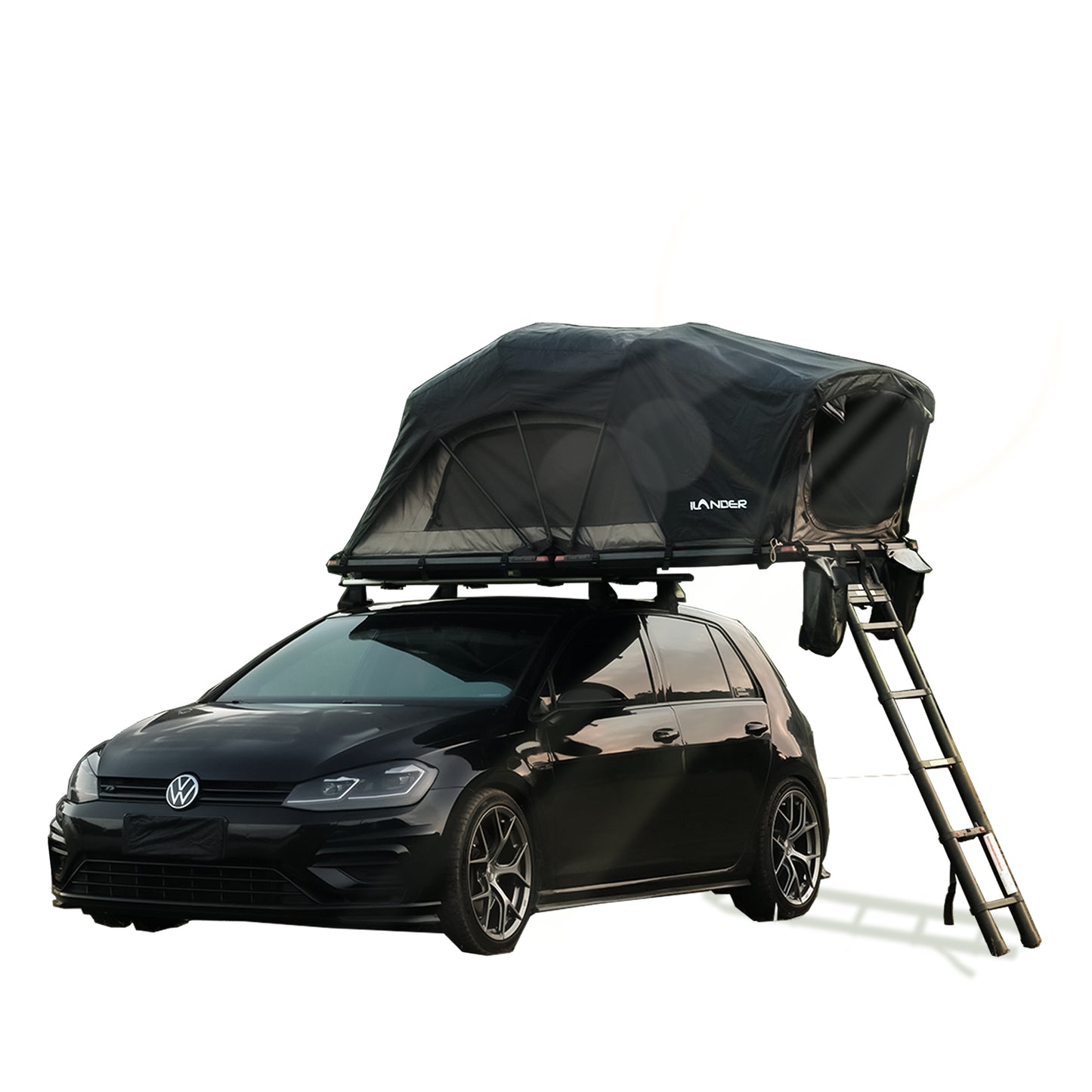 ILANDER Lite Cruiser Roof Top Tent 120cm, Entry level Overland Aluminium Fold Out Style Car Roof Tent for Sedan Van SUV Truck Camping Waterproof,Windproof ,Sturdy