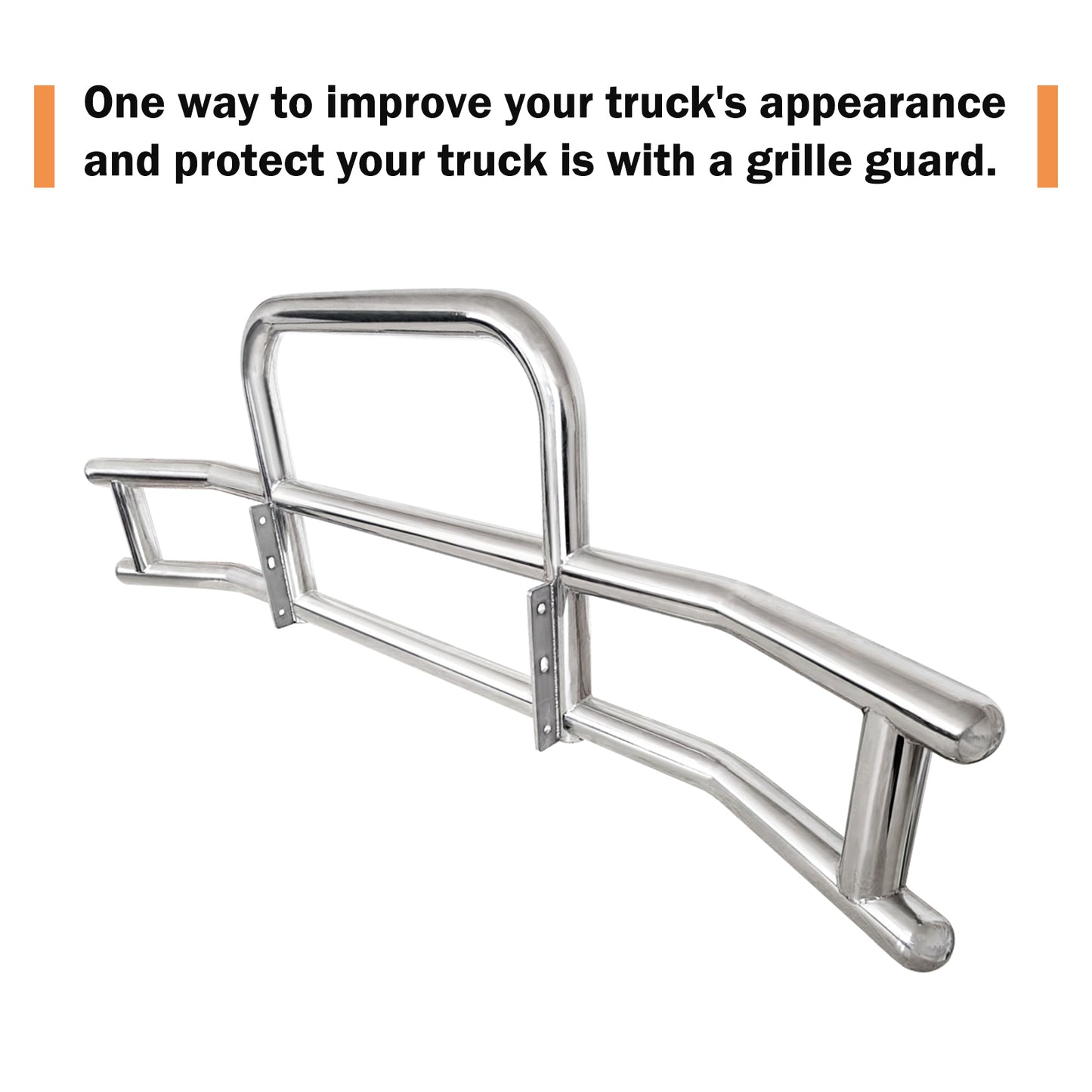Front Bumper Deer Guard for Volvo VN/VNL 2004-2017 with Bracket G04020