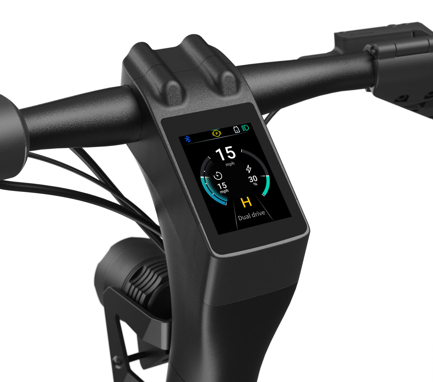 Super Electric Scooter w/31 mi Max Range & 37 mph Max Speed - Black