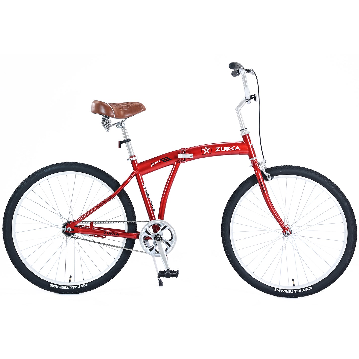Single Speed Folding Bicycles, Multiple Colors 26"Inch Beach Cruiser Bike