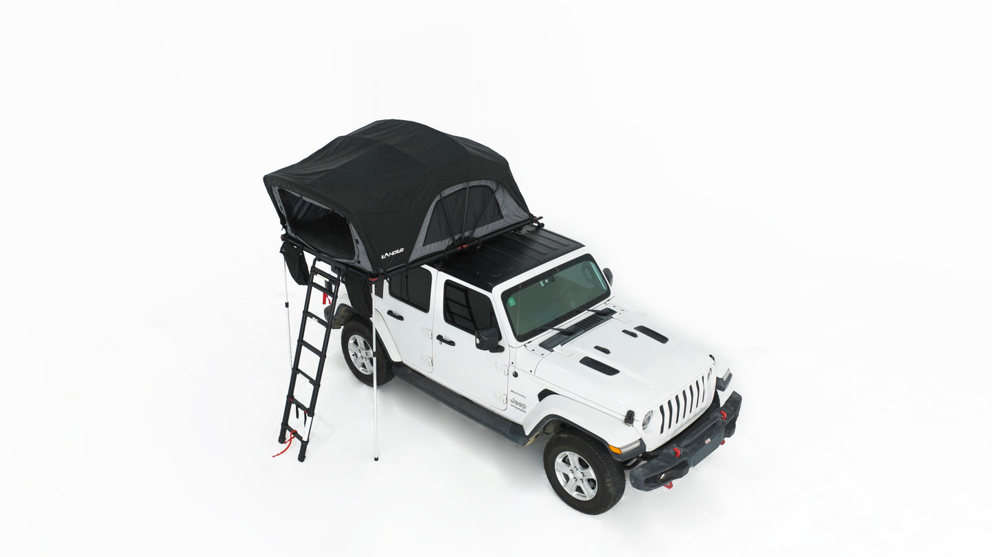 ILANDER Lite Cruiser Roof Top Tent 140cm, Entry level Overland Aluminium Fold Out Style Car Roof Tent for Sedan Van SUV Truck Camping Waterproof,Windproof ,Sturdy